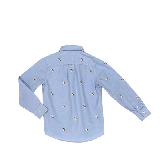 Janie and Jack Boy's Oxford Bulldog Shirt - Picture 2 of 3